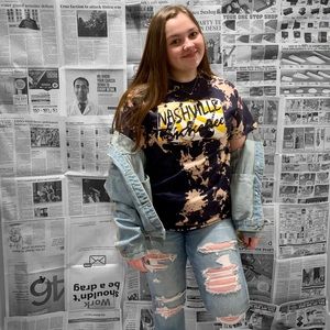 Thrifted Bleach dyed t-shirt